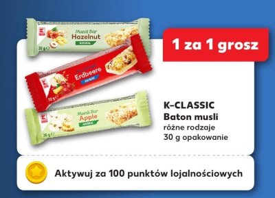 Baton musli, różne rodzaje promocja w Kaufland