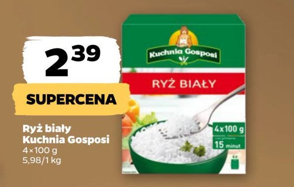 Ryż biały Kuchnia gosposi promocja w Netto