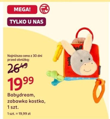 Zabawka kostka Babydream, 1 szt. promocja w Rossmann