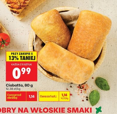 Ciabatta promocja w Biedronka