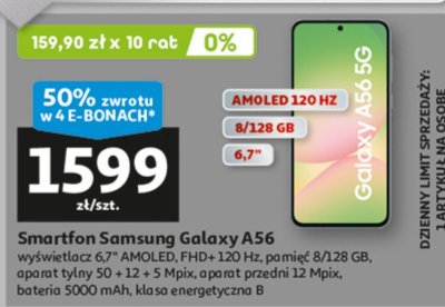 Smartfon Samsung Galaxy A56 promocja w Auchan