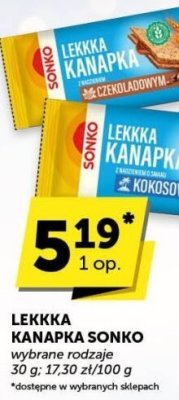 Kanapka LEKKA KANAPKA SONKO promocja w ABC