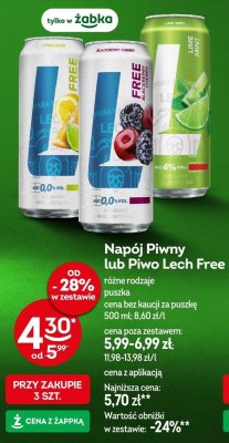 Piwo Lech Free Lime Mint promocja w Żabka