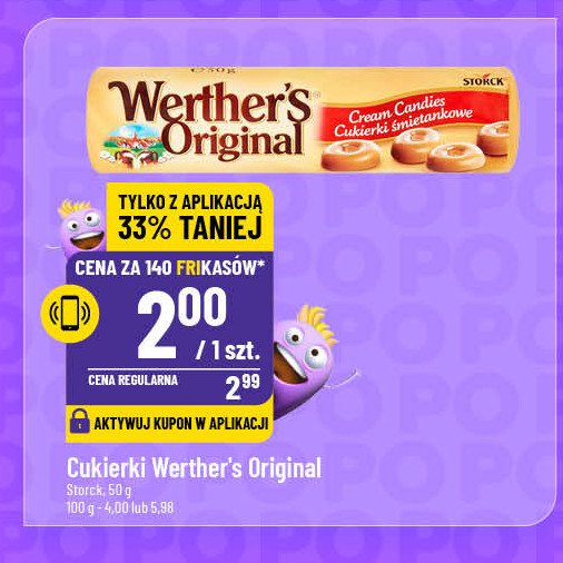 Cukierki śmietankowe Werther's original promocja w POLOmarket