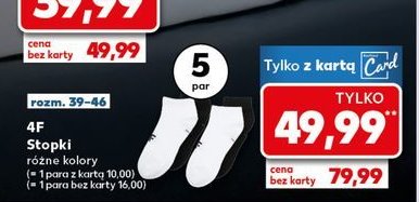 Stopki 39-46 4f promocja w Kaufland