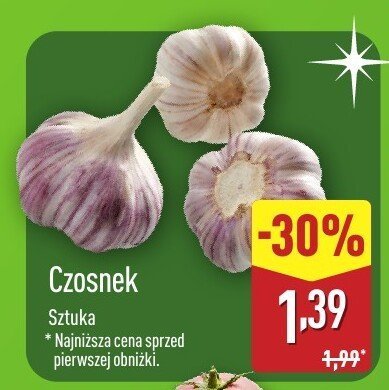 Czosnek sztuka promocja w Aldi