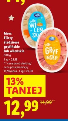Filety śledziowe gryfińskie promocja w Lidl