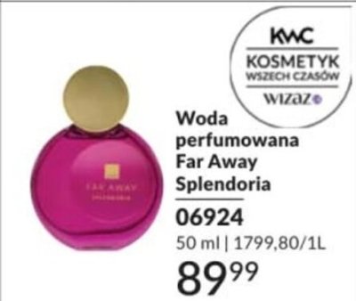 Woda perfumowana Far Away Splendoria promocja w AVON