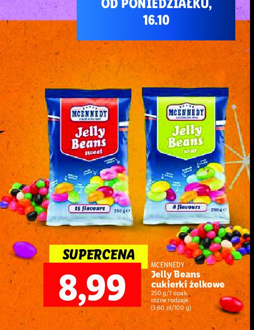 Cukierki jelly beans sweet Mcennedy - cena - promocje - opinie - sklep |  Blix.pl - Brak ofert