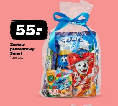 Zestaw prezentowy Smerf promocja w Netto