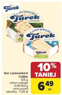 Ser camembert TUREK promocja w Carrefour