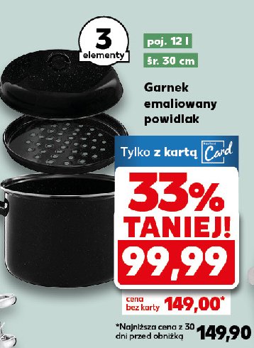 Garnek emaliowany powidlak 12 l promocja w Kaufland
