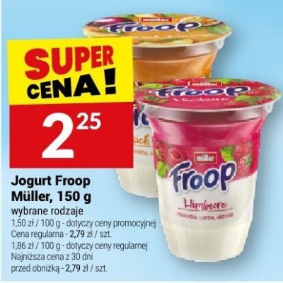 Jogurt Froop Müller różne rodzaje promocja w Twój Market