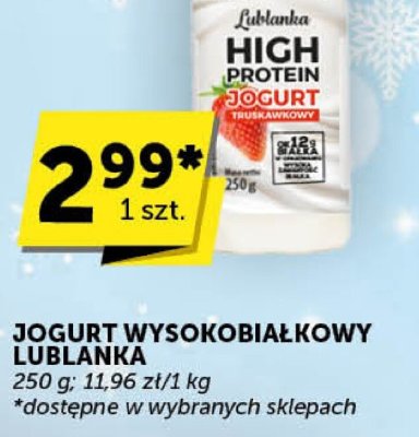 Jogurt wysokobiałkowy Lublanka promocja w Euro Sklep
