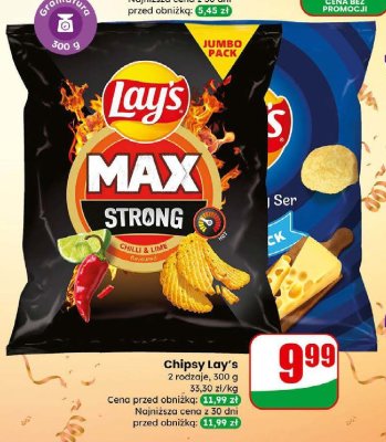 Chipsy Max Strong Chilli & Lime promocja w Dino