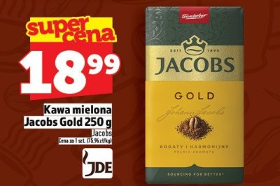 Kawa mielona Jacobs Gold 250 g promocja w TOPAZ