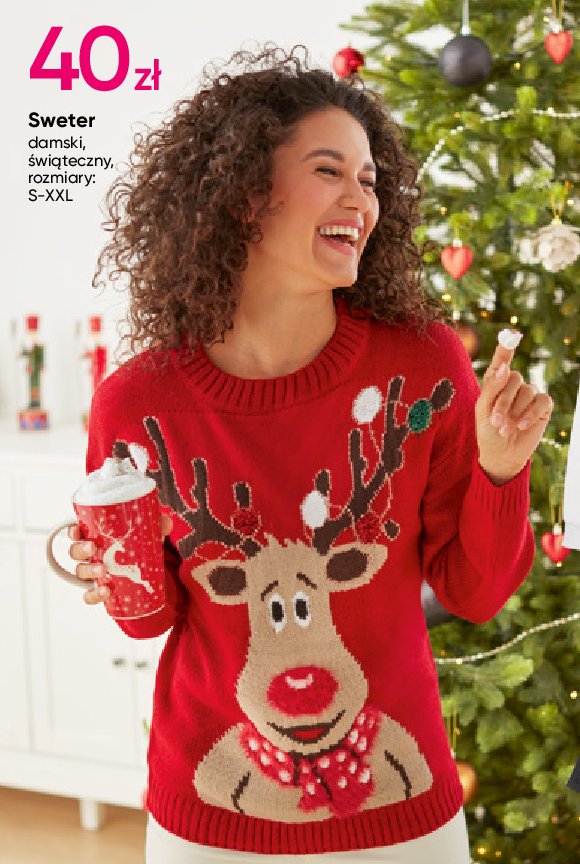Sweter damski świąteczny s-xxl promocja