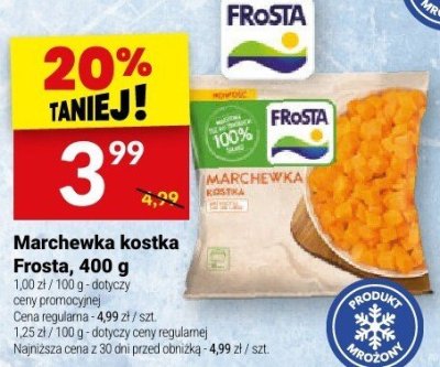 Marchewka kostka Frosta, 400 g promocja w Twój Market