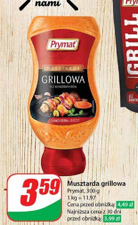 Musztarda grillowa Prymat promocja