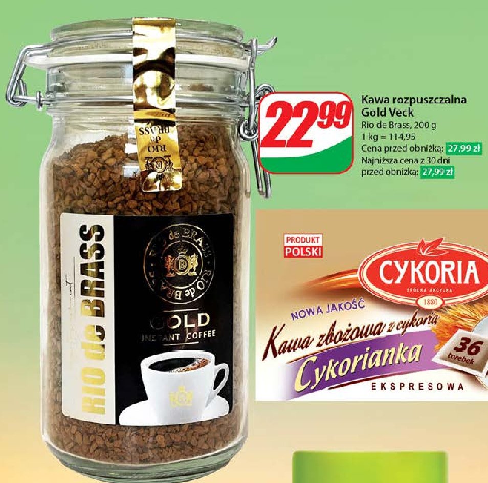 Kawa Rio de brass gold promocja