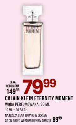 Perfumy Calvin Klein Eternity Moment promocja w Drogerie Natura