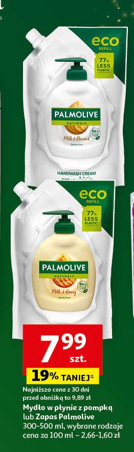 Mydło w płynie mleczko migdałowe odżywianie - zapas Palmolive naturals promocja