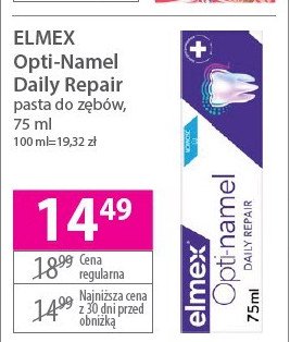 Pasta do zębow Elmex opti-namel promocja