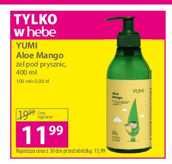 Żel pod prysznic mango Yumi cosmetics promocja