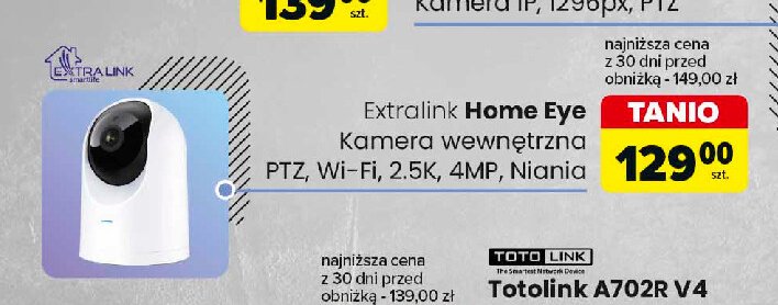 Kamera home eye Extralink promocja w Carrefour