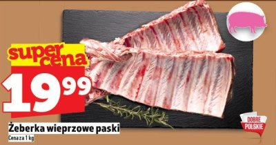 Żeberka wieprzowe paski promocja w TOPAZ
