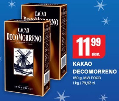 Kakao DecoMorreno 150g MW FOOD promocja w Chorten