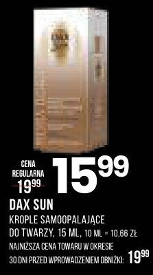 Krople DAX SUN samoopalalające, 15 ml promocja w Drogerie Natura