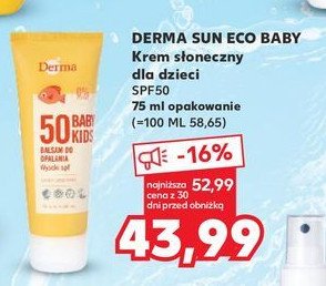 Balsam do opalania spf 50 Derma sun kids promocja