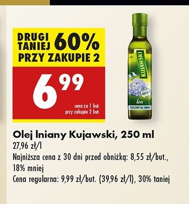 Olej len Kujawski kruszwica promocja w Biedronka