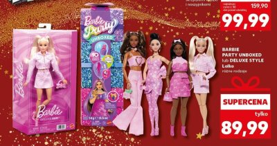 Lalka BARBIE PARTY UNBOXED lub DELUXE STYLE różne rodzaje promocja w Kaufland