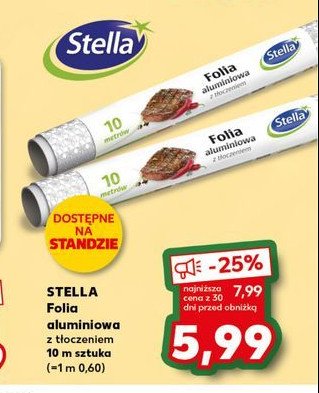 Folia aluminiowa 10 m Stella promocja