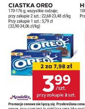 Ciastka original Oreo promocja w Stokrotka