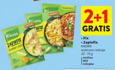 Fix, Zapiefik KNORR wybrane rodzaje promocja w Intermarche