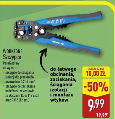 Szczypce WORKZONE promocja w Aldi