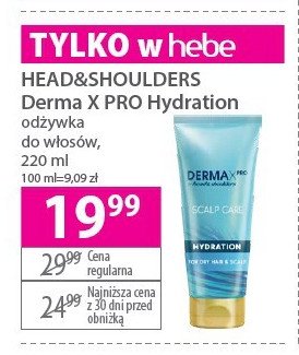 Odżywka do włosów scalp care Dermaxpro by head&shoulders promocja