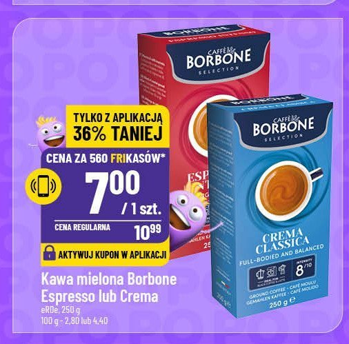 Kawa Borbone espresso intenso promocja