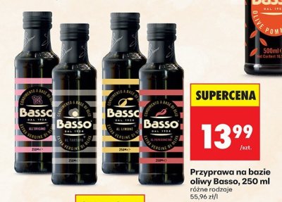 Przyprawa na bazie oliwy Basso 250 ml różne rodzaje promocja w Biedronka