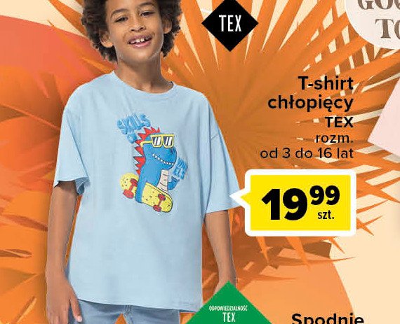 T-shirt chłopięcy 3-16 lat Tex promocja
