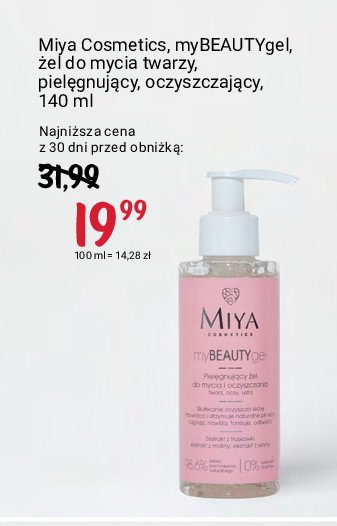 Żel do mycia twarzy Miya my beauty gel Miya cosmetics promocja