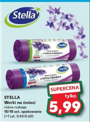 Worki na 艣mieci lawendowe 35 l Stella promocja