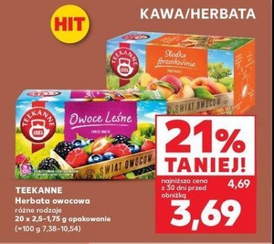 Herbatka owoce le艣ne Teekanne world of fruits promocja