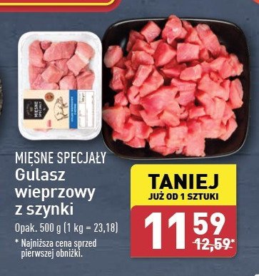 Gulasz wieprzowy z szynki Mięsne specjały zawsze świeże (aldi) promocja