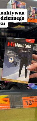 Męskie spodnie termoaktywne Urban Line M/L promocja w Biedronka