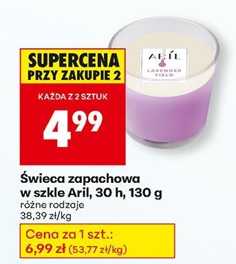 Świeca zapachowa w szkle 30 h, 130 g promocja w Biedronka
