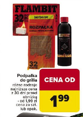 Rozpałka biała Flambit promocja w Carrefour